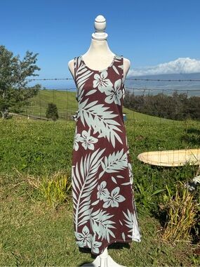 Roxy Good Keepsake Palmeria Print Dress Bitter
Chocolate Beach Tropical Dress L
